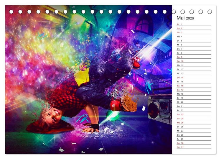Produktbild: Break Dance (Tischkalender 2026 DIN A5 quer), CALVENDO Monatskalender