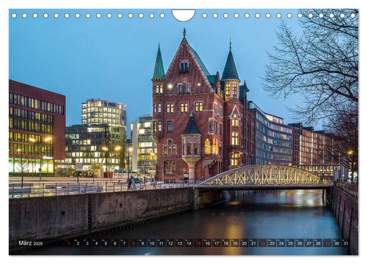 Produktbild: Die Speicherstadt (Wandkalender 2026 DIN A4 quer), CALVENDO Monatskalender
