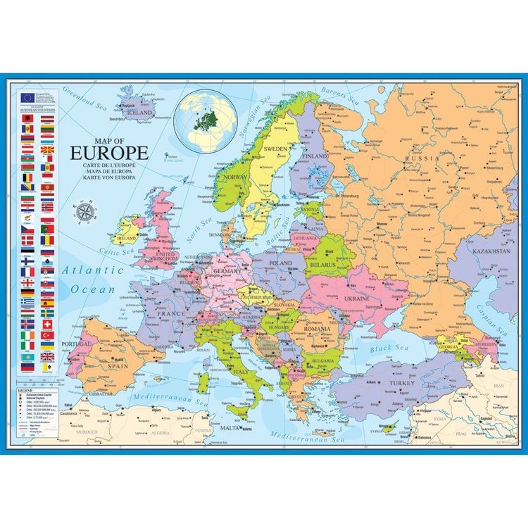 Produktbild: Karte von Europa 1000 Teile
