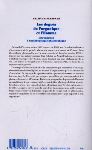Produktbild: Les degr&eacute;s de l'organique et l'Homme
