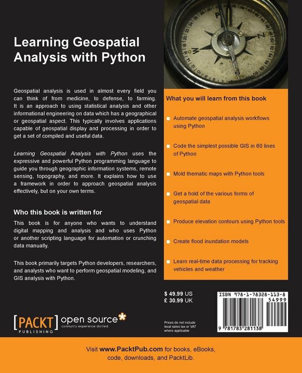 Produktbild: Learning Geospatial Analysis with Python