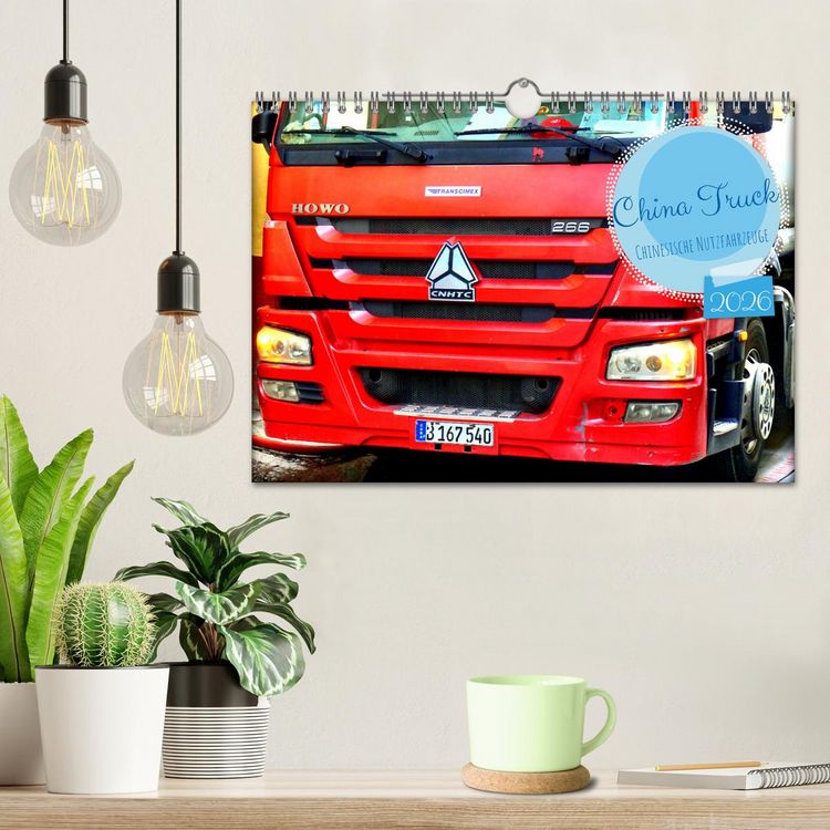 Produktbild: China Truck - Chinesische Nutzfahrzeuge (Wandkalender 2026 DIN A4 quer), CALVENDO Monatskalender
