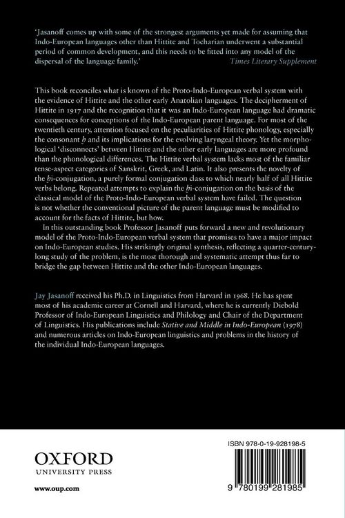 Produktbild: Hittite and the Indo-European Verb