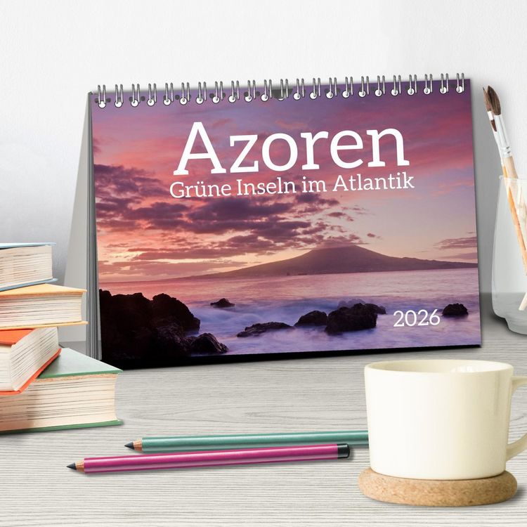 Produktbild: Azoren - Gr&uuml;ne Inseln im Atlantik 2026 (Tischkalender 2026 DIN A5 quer), CALVENDO Monatskalender