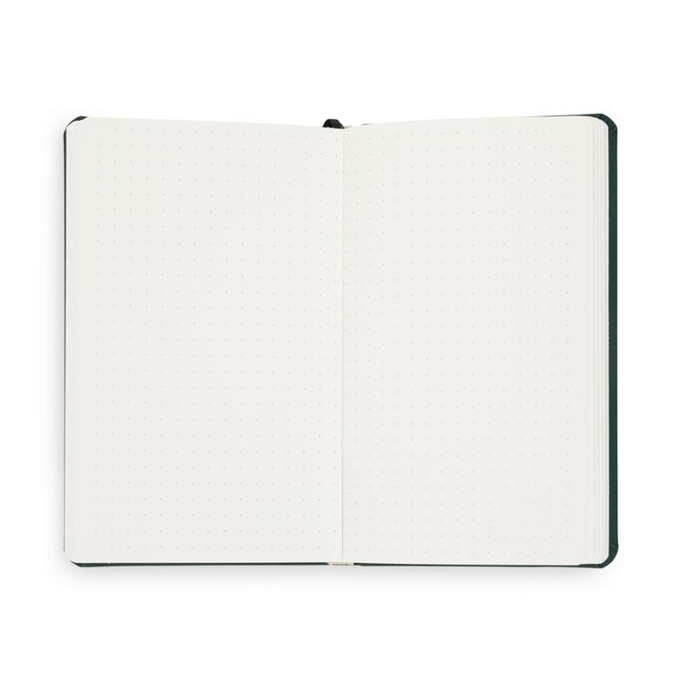 Produktbild: Notizbuch A6 Hardcover Moss Green Punktiert, 192 Seiten