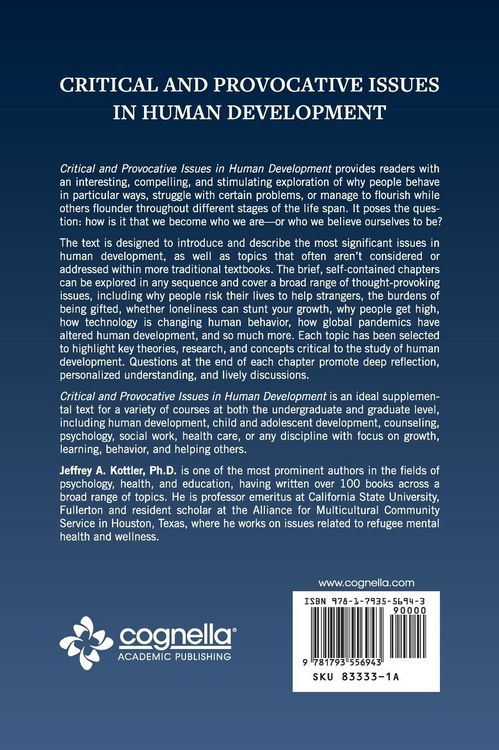 Produktbild: Critical and Provocative Issues in Human Development