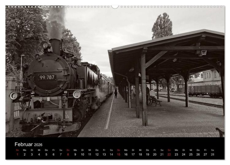 Produktbild: Ein Jahr mit der Schmalspurbahn aus Zittau (hochwertiger Premium Wandkalender 2026 DIN A2 quer), Kunstdruck in Hochglanz