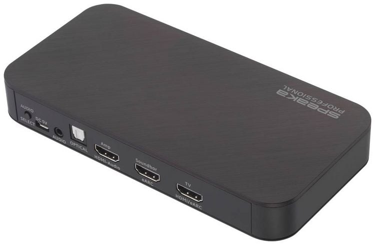 Produktbild: SpeaKa Professional TV, Receiver, Audio Extraktor SP-HDA-502 [HDMI - HDMI] 3840 x 2160 Pixel eARC, S/PDIF- + Analogausgang