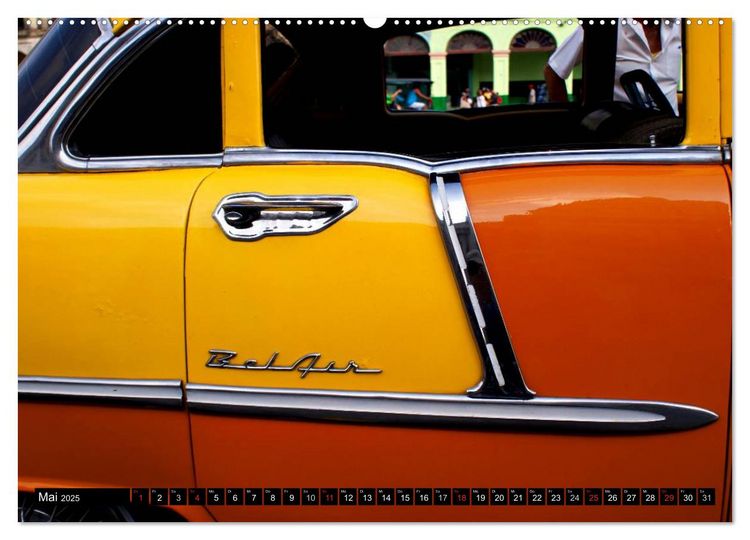 Produktbild: Auto-Legenden Chevrolet Bel Air (hochwertiger Premium Wandkalender 2025 DIN A2 quer), Kunstdruck in Hochglanz