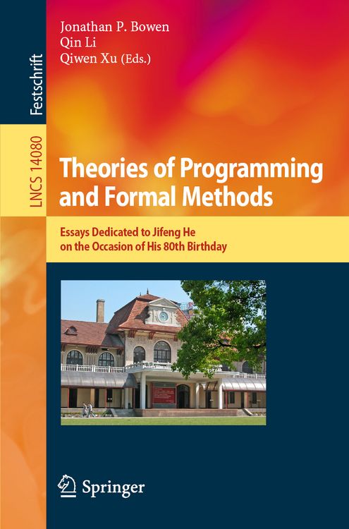 Produktbild: Theories of Programming and Formal Methods