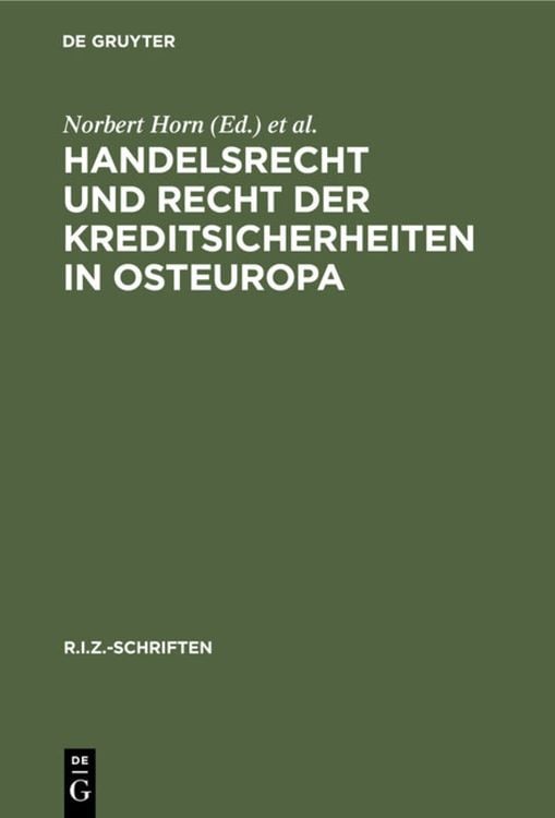 Produktbild: Handelsrecht und Recht der Kreditsicherheiten in Osteuropa