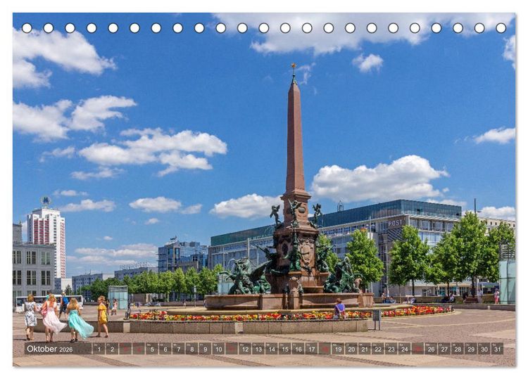 Produktbild: Ein Sommertag in Leipzig (Tischkalender 2026 DIN A5 quer), CALVENDO Monatskalender