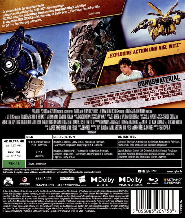 Produktbild: Transformers: Aufstieg der Bestien (+ Blu-ray 2D)