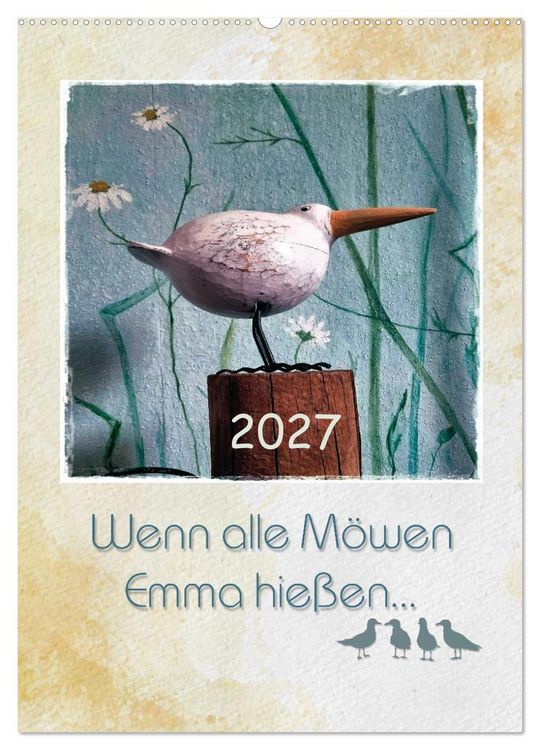 Produktbild: Wenn alle M&ouml;wen Emma hie&szlig;en... (Wandkalender 2027 DIN A2 hoch), CALVENDO Monatskalender