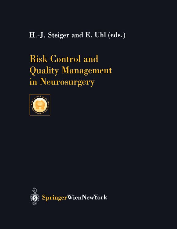 Produktbild: Risk Control and Quality Management in Neurosurgery