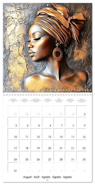 Produktbild: Artistic African Grace (Wall Calendar 2026 12 &times; 12 Inch) CALVENDO 12 Month Wall Calendar