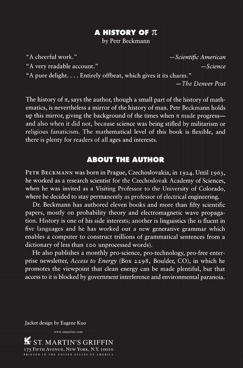 Produktbild: A History of Pi