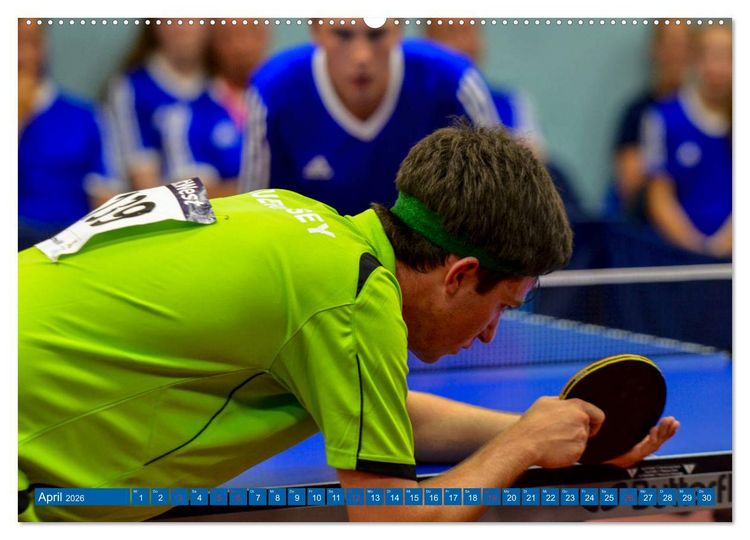 Produktbild: Tischtennis - Der am schnellsten gespielte Sport der Welt (Wandkalender 2026 DIN A2 quer), CALVENDO Monatskalender