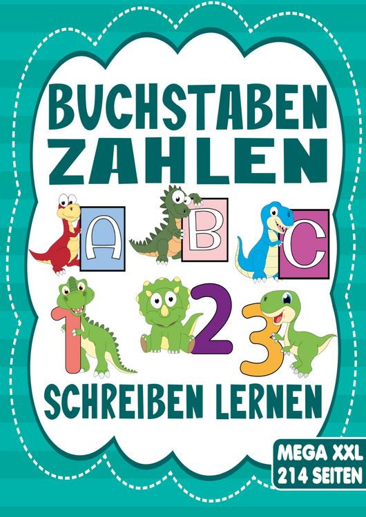Produktbild: Buchstaben & Zahlen Schreiben &ndash; Das Dino Lernheft f&uuml;r Kinder ab 4 Jahren