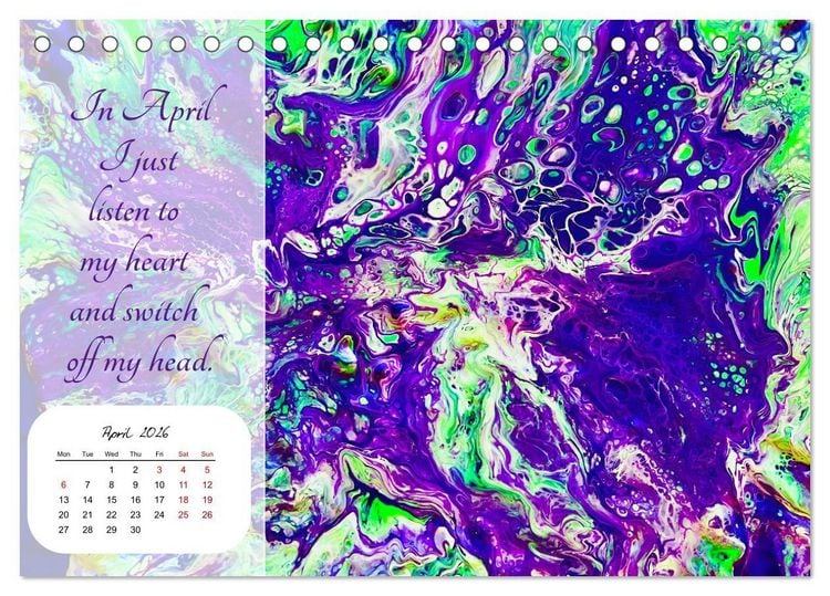 Produktbild: Your year filled with mindfulness (Desk Calendar 2026 DIN A5 landscape), CALVENDO 12 Month DeskCalendar