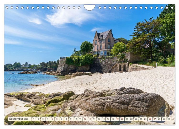 Produktbild: Bretagne - Traumk&uuml;sten im s&uuml;dlichen Finist&egrave;re (Wandkalender 2026 DIN A4 quer), CALVENDO Monatskalender