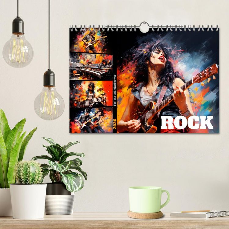 Produktbild: ROCK Feel the unlimited power (Wall Calendar 2026 DIN A4 landscape), CALVENDO 12 Month Wall Calendar