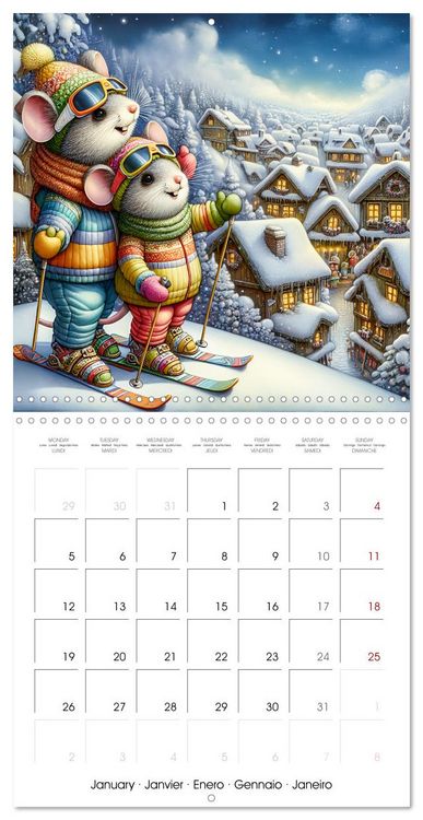 Produktbild: Mice dreams (Wall Calendar 2026 12 &times; 12 Inch) CALVENDO 12 Month Wall Calendar
