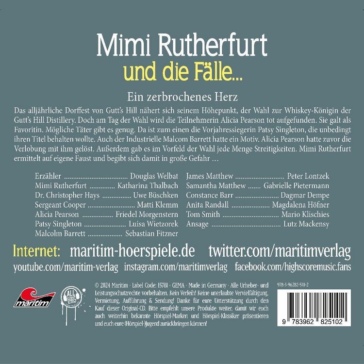 Produktbild: Ein zerbrochenes Herz, 1 Audio-CD