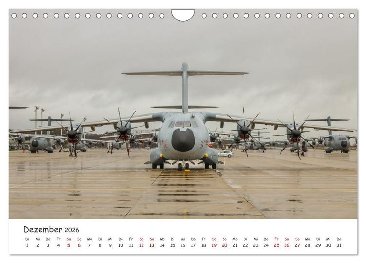 Produktbild: A400M LTG 62 (Wandkalender 2026 DIN A4 quer), CALVENDO Monatskalender