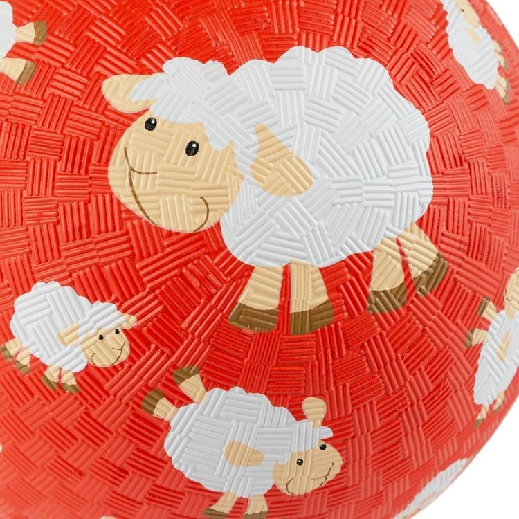 Produktbild: Sigikid 43518 - Ball Schaf, orange/rot, Naturkautschukball, 17 cm