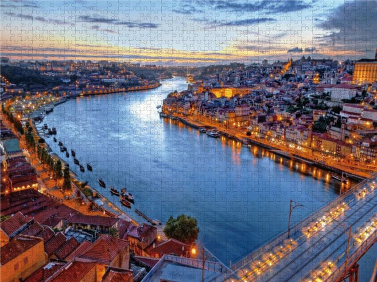 Produktbild: CALVENDO Puzzle Douro Fluss am Abend | 2000 Teile Lege-Gr&ouml;&szlig;e 90x67cm Foto-Puzzle f&uuml;r gl&uuml;ckliche Stunden