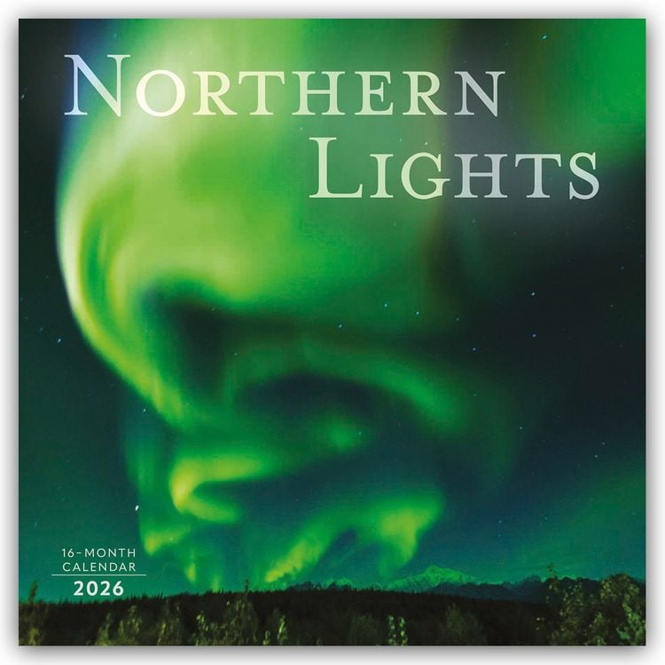 Produktbild: Northern Lights – Aurora Borealis 2026 – Wand-Kalender