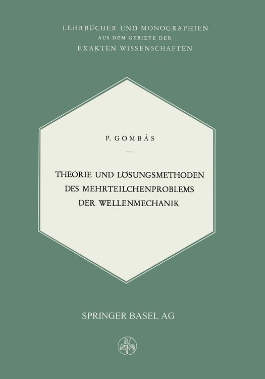 Produktbild: Theorie und L&ouml;sungsmethoden des Mehrteilchenproblems der Wellenmechanik