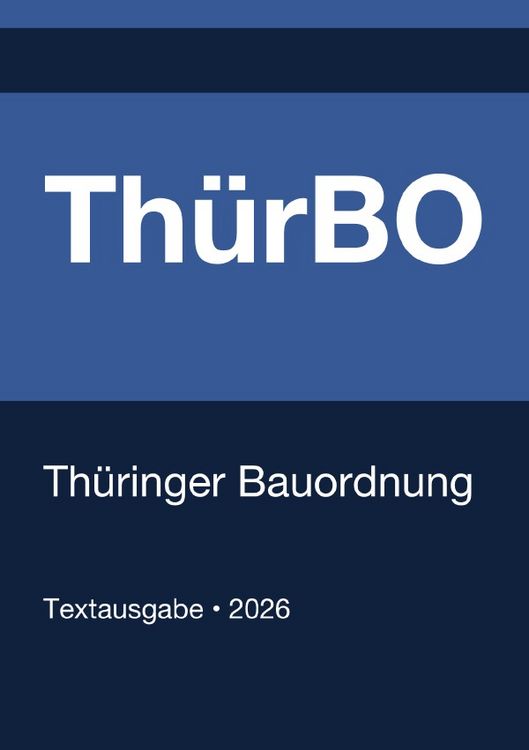 Produktbild: Th&uuml;rBO - Th&uuml;ringer Bauordnung 2026