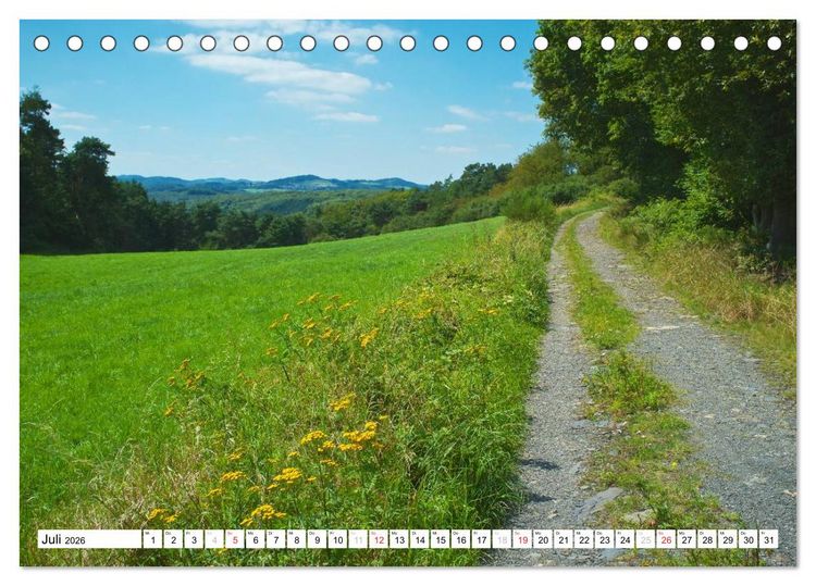 Produktbild: Traumhafte Wege durch die Eifel (Tischkalender 2026 DIN A5 quer), CALVENDO Monatskalender