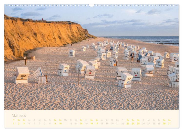 Produktbild: Traumstr&auml;nde der Nordsee (hochwertiger Premium Wandkalender 2026 DIN A2 quer), Kunstdruck in Hochglanz