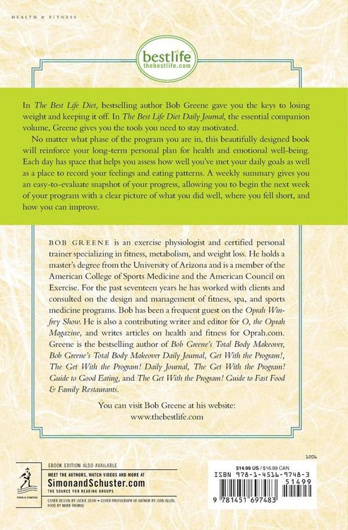Produktbild: The Best Life Diet Daily Journal