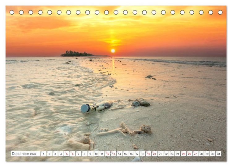 Produktbild: Malediven, Perle im Indischen Ozean (Tischkalender 2026 DIN A5 quer), CALVENDO Monatskalender