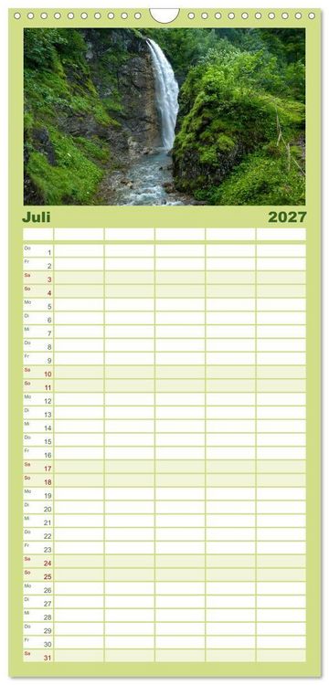 Produktbild: Familienplaner 2027 - Oberstdorf - Bergparadies in den Alpen mit 5 Spalten (Wandkalender, 21 x 45 cm) CALVENDO