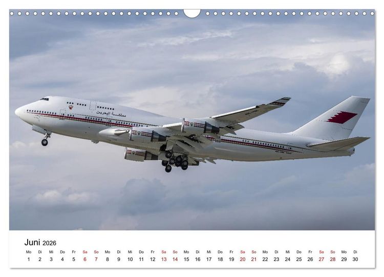 Produktbild: Boeing 747 Kalender (Wandkalender 2026 DIN A3 quer), CALVENDO Monatskalender