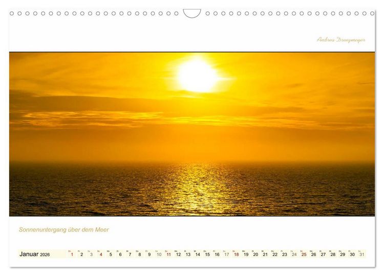 Produktbild: LANGEOOG PANORAMA (Wandkalender 2026 DIN A3 quer), CALVENDO Monatskalender