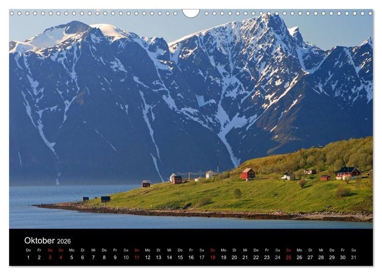 Produktbild: Norwegen 2026 (Wandkalender 2026 DIN A3 quer), CALVENDO Monatskalender