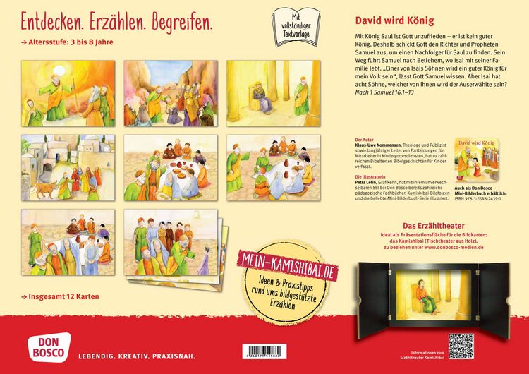 Produktbild: David wird K&ouml;nig. Kamishibai Bildkartenset.