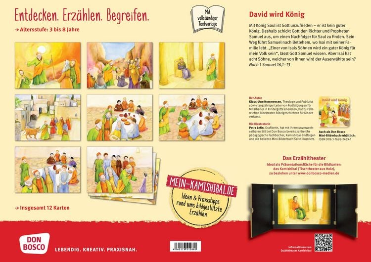 Produktbild: David wird K&ouml;nig. Kamishibai Bildkartenset.