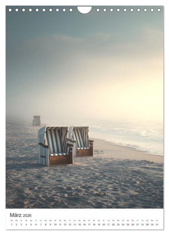 Produktbild: Sehnsucht Strand (Wandkalender 2026 DIN A4 hoch), CALVENDO Monatskalender
