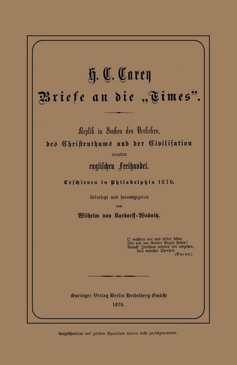 Produktbild: Briefe an die &bdquo;Times&rdquo;