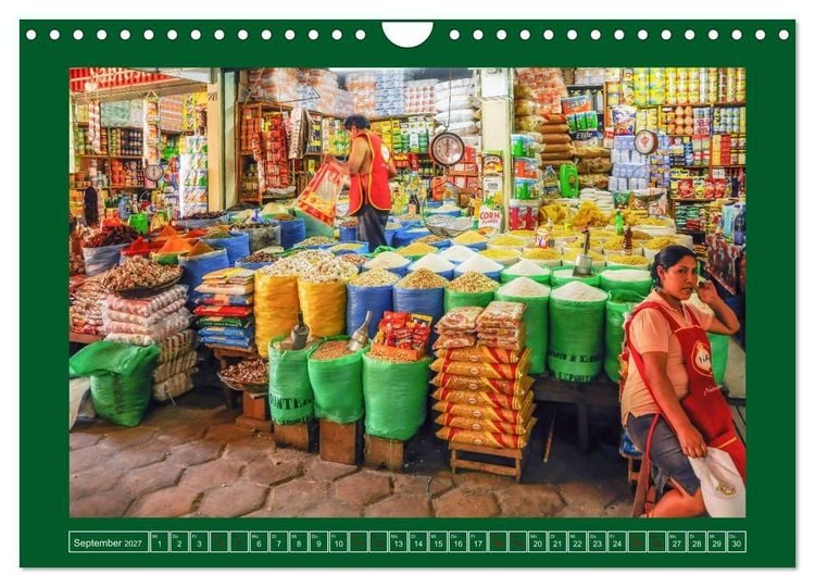 Produktbild: Bolivien - Marktimpressionen (Wandkalender 2027 DIN A4 quer), CALVENDO Monatskalender