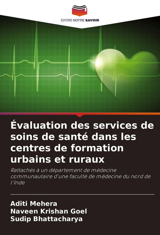 Produktbild: &Eacute;valuation des services de soins de sant&eacute; dans les centres de formation urbains et ruraux