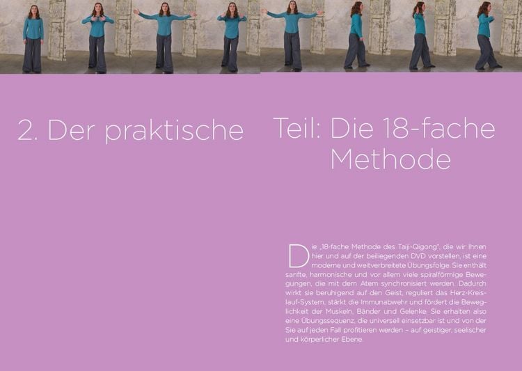 Produktbild: Qigong, die universelle 18-fache Methode - Personal Training + DVD. Die weltweit popul&auml;rste &Uuml;bungsfolge. Sehr einfach und sehr wirksam. Ideal auch f&uuml;r Kinder und Senioren