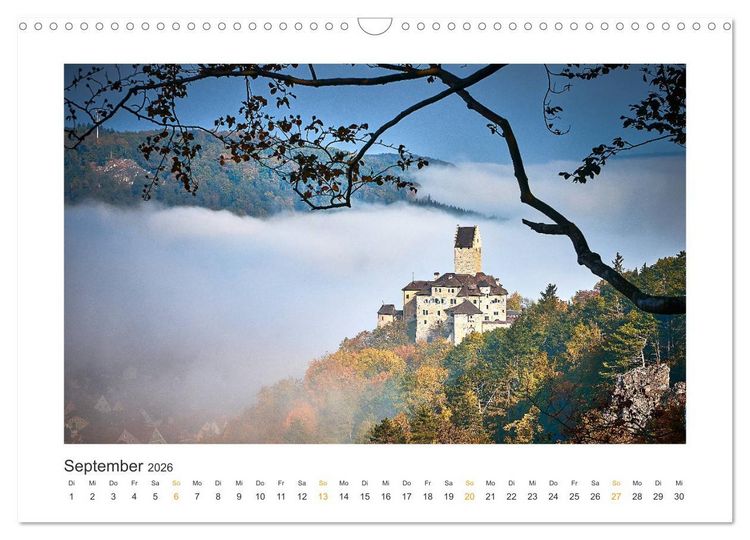 Produktbild: Landschaften des Altm&uuml;hltals (Wandkalender 2026 DIN A3 quer), CALVENDO Monatskalender